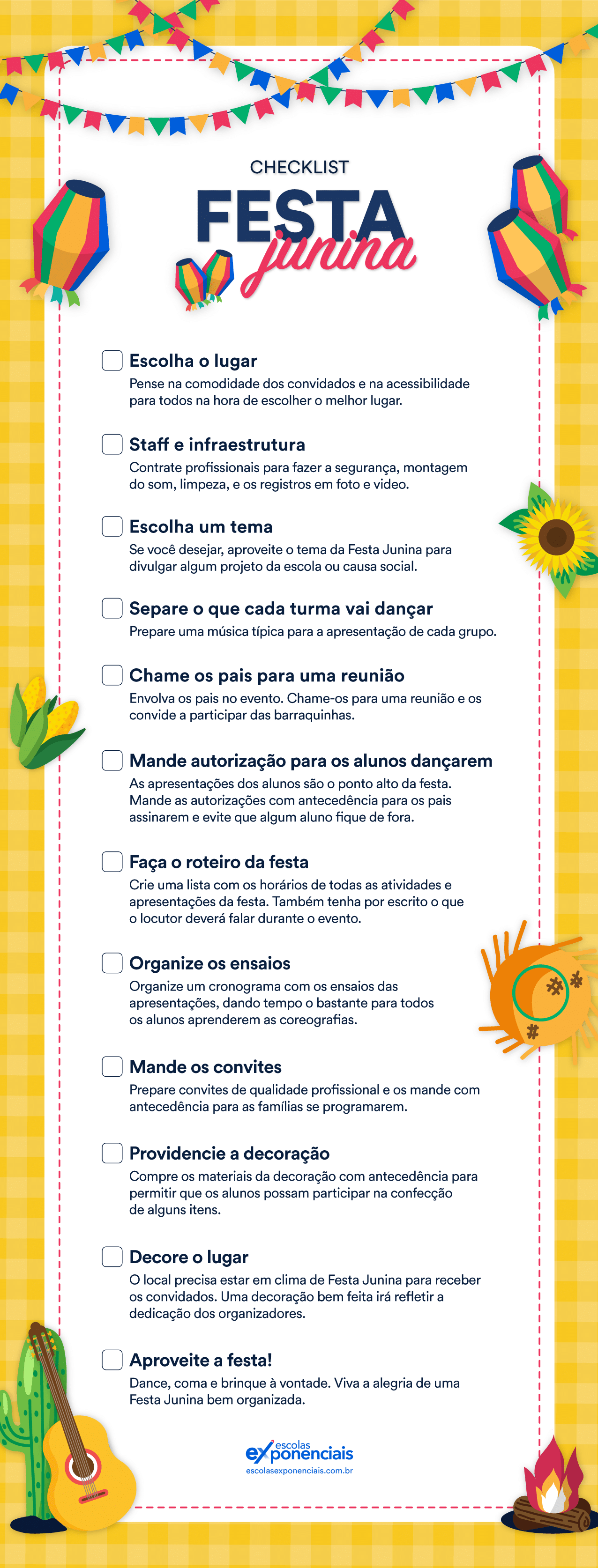 7 passos para organizar uma festa junina