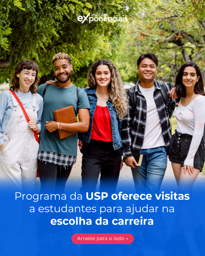 Programa da USP oferece visitas a estudantes para ajudar na escolha da carreira