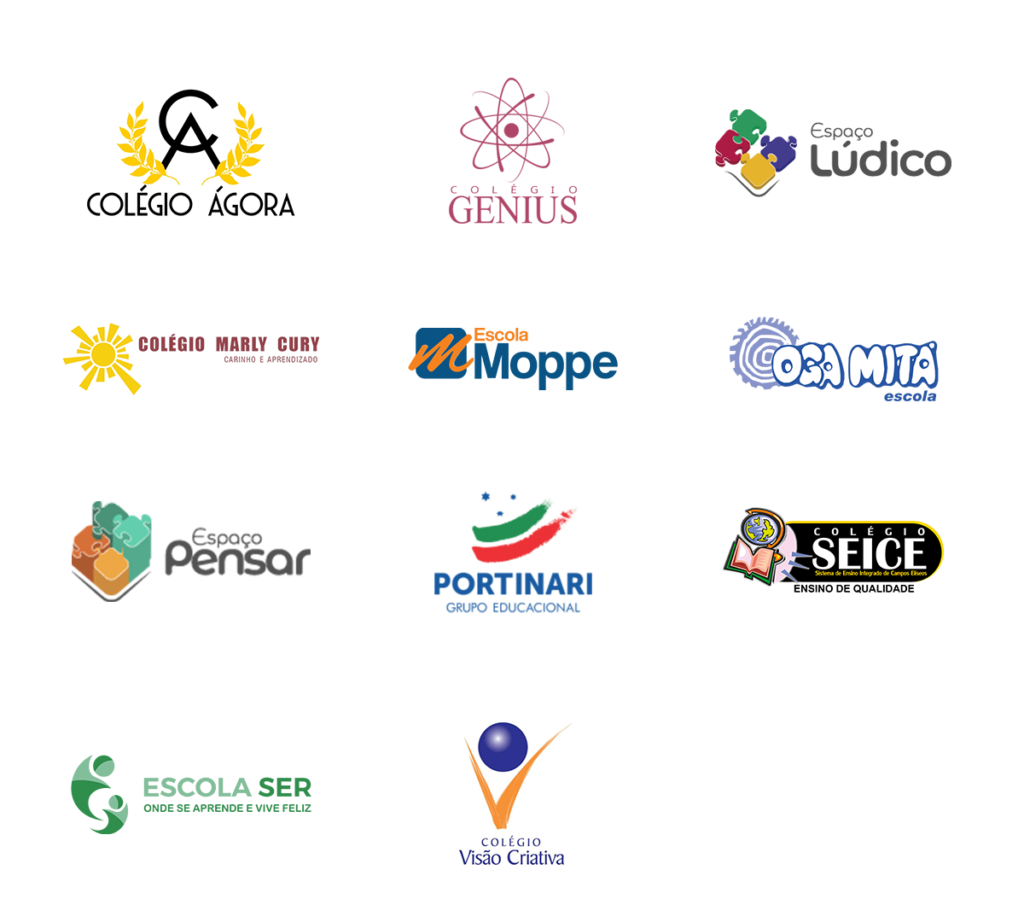 Logos Escolas Parceiras Associados Mobile