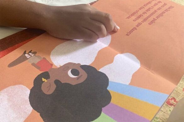 Livro "Amora", de Emicida, incentiva a leitura nas escolas.
